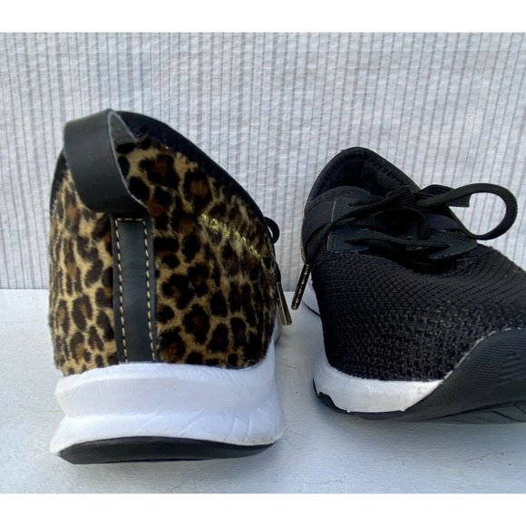 SHOES SNEAKERS TENNIS WOMENS 8.5 NEW BALANCE NERGIZE ATHLETIC BLACK LEOPARD  - Picture 5 of 7